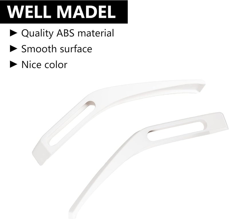 RERPRO Hood Trail Sights Cover Trim for Ford Bronco 2 Door 4 Door 2021 2022 2023 2024 2025 Accessories Engine Hood Hinge Cover Hood Side Release Handle Decoration Stickers Accessory 1 Pair White - Image 5